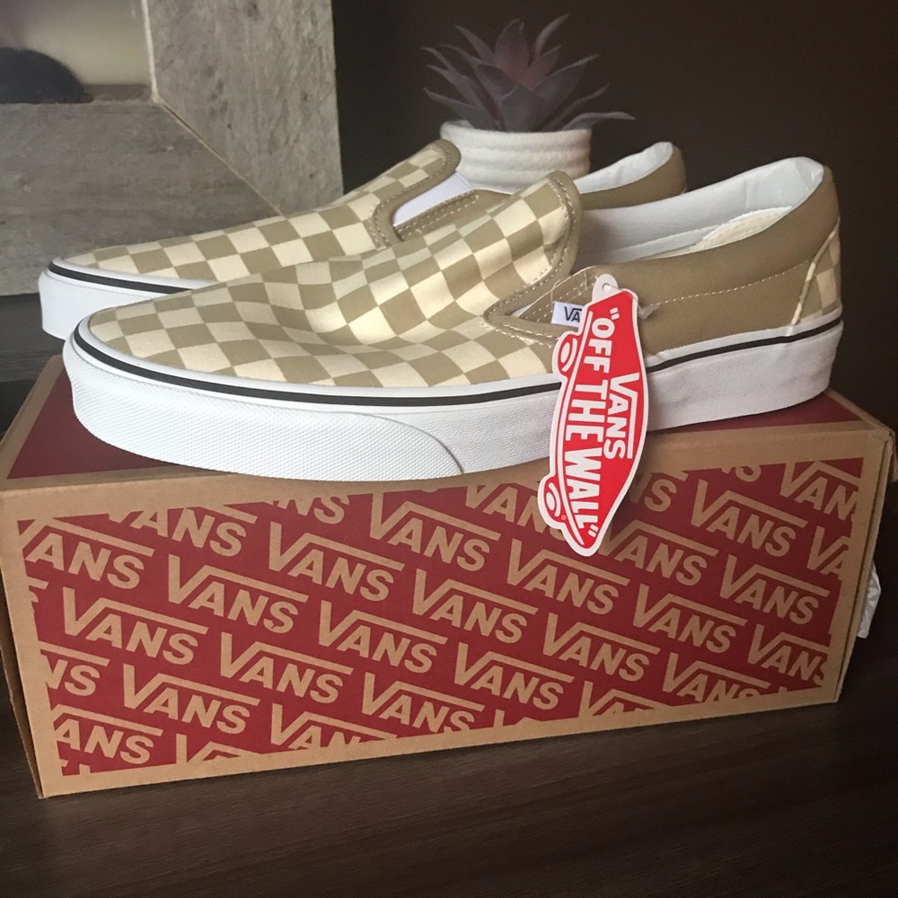 New vans slip on checkerboard